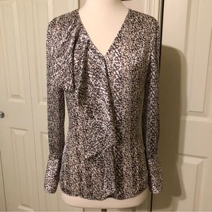 Banana Republic Ruffle Front V-neck Blouse